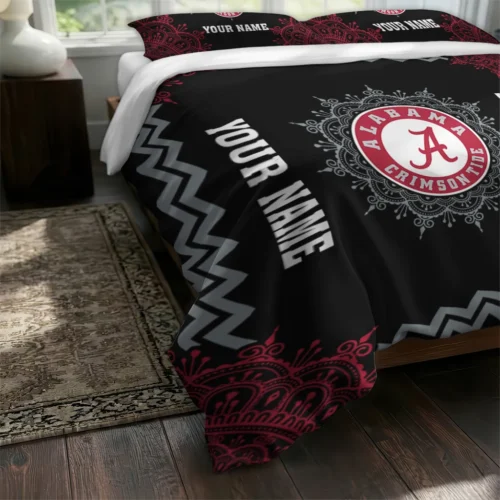 Customized Alabama Crimson Tide Mandala Lacework Bedding Set Fashion Forward