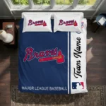 Customized Atlanta Braves Mlb Logo Bedding Set Best Selling