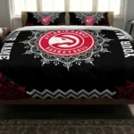 Customized Atlanta Hawks Mandala Lacework Bedding Set Best Selling