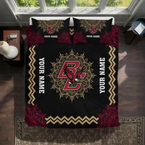 Customized Boston College Eagles Mandala Lacework Bedding Set Best Selling