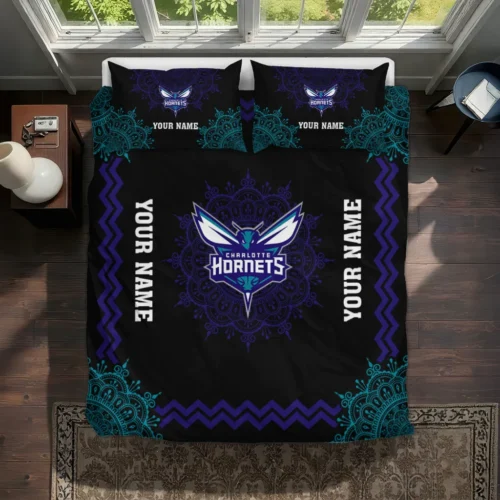 Customized Charlotte Hornets Mandala Lacework Bedding Set Best Selling