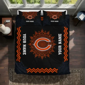 Customized Chicago Bears Mandala Lacework Bedding Set Best Selling