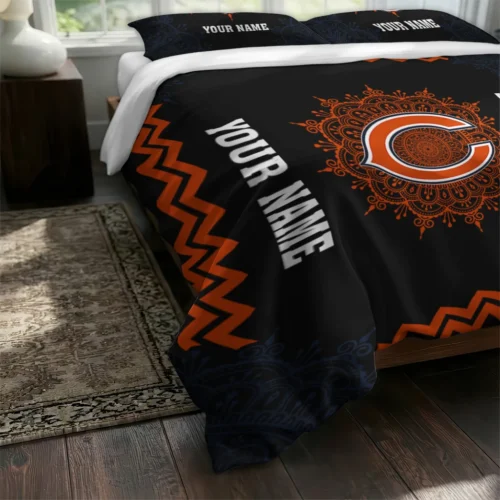 Customized Chicago Bears Mandala Lacework Bedding Set Fashion Forward