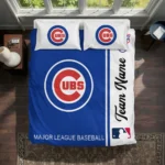 Customized Chicago Cubs Mlb Logo Bedding Set Best Selling