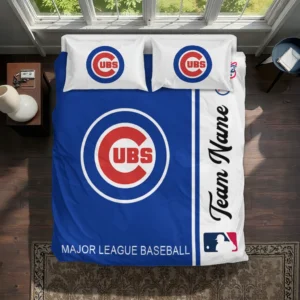 Customized Chicago Cubs Mlb Logo Bedding Set Best Selling