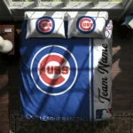 Customized Chicago Cubs Mlb Logo Bedding Set Best Selling