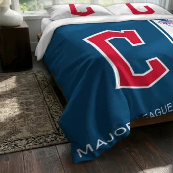 Customized Cleveland Guardians Mlb Logo Bedding Set Fashion Forward