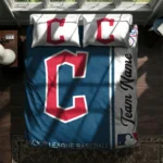 Customized Cleveland Guardians Mlb Logo Bedding Set Best Selling