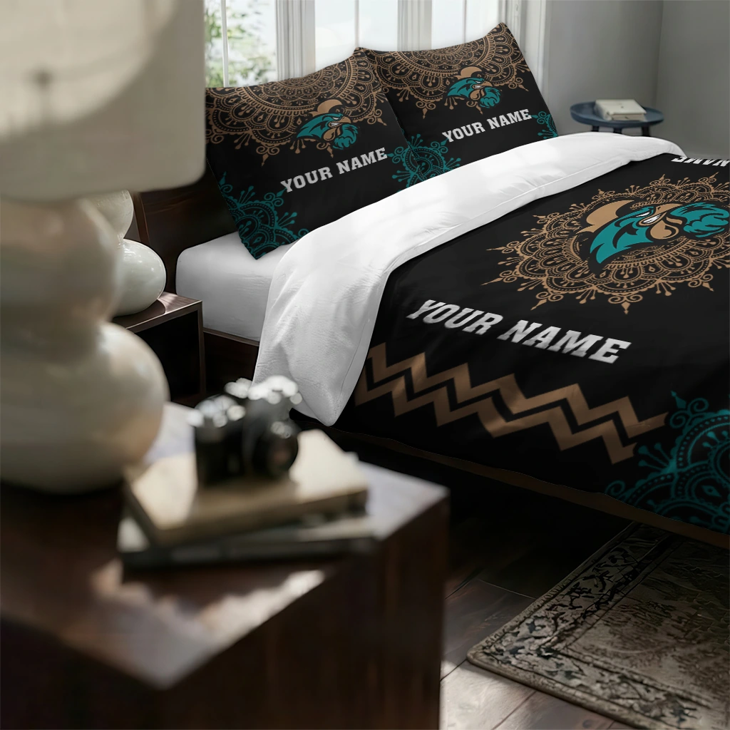 Customized Coastal Carolina Chanticleers Mandala Lacework Bedding Set High Quality Customized Coastal Carolina Chanticleers Mandala Lacework Bedding Set High Quality