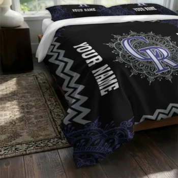 Customized Colorado Rockies Mandala Lacework Bedding Set Fashion Forward