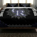 Customized Colorado Rockies Mandala Lacework Bedding Set Best Selling