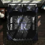 Customized Colorado Rockies Mandala Lacework Bedding Set Best Selling