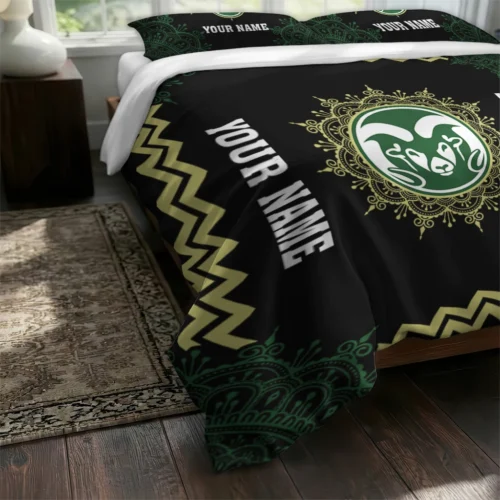 Customized Colorado State Rams Mandala Lacework Bedding Set Fashion Forward