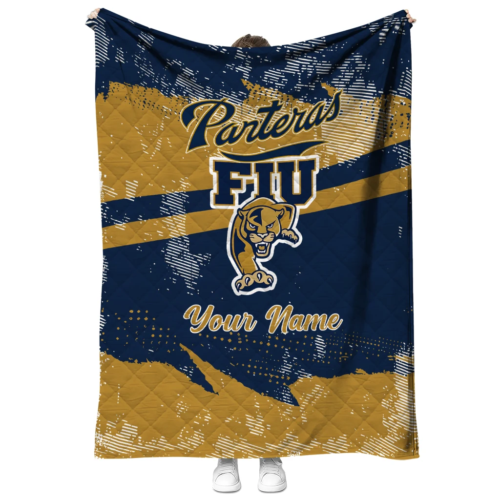 customized fiu panthers brushstroke layers blue quilt blanket fashion forward.webp customized fiu panthers brushstroke layers blue quilt blanket fashion forward.webp