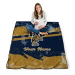 customized fiu panthers brushstroke layers blue quilt blanket best selling.webp