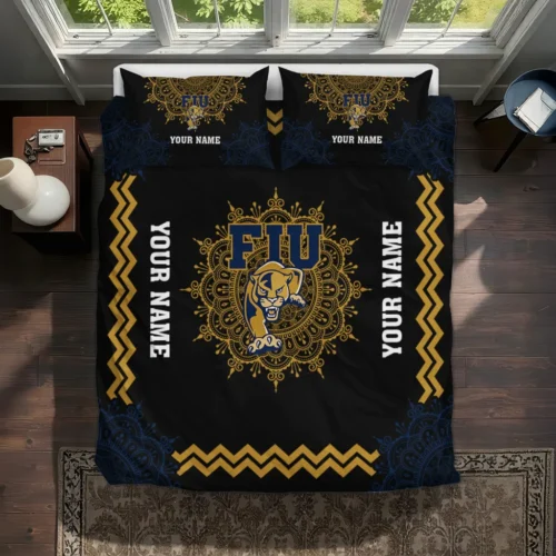 Customized Fiu Panthers Mandala Lacework Bedding Set Best Selling