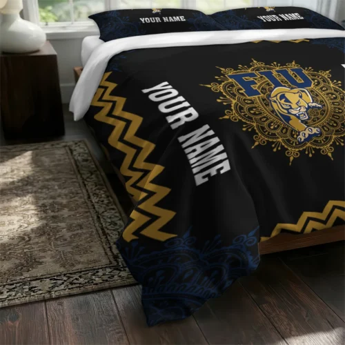 Customized Fiu Panthers Mandala Lacework Bedding Set Fashion Forward