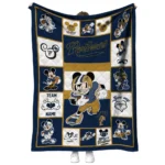 customized fiu panthers mickey crimson blue white quilt blanket best selling.webp