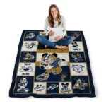 customized fiu panthers mickey crimson blue white quilt blanket best selling.webp