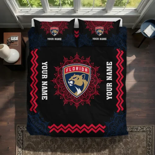 Customized Florida Panthers Mandala Lacework Bedding Set Best Selling