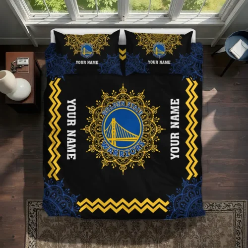 Customized Golden State Warriors Mandala Lacework Bedding Set Best Selling