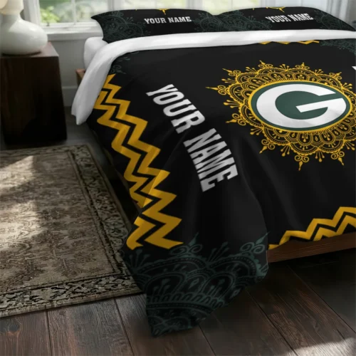 Customized Green Bay Packers Mandala Lacework Bedding Set Fashion Forward