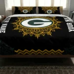 Customized Green Bay Packers Mandala Lacework Bedding Set Best Selling