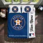 Customized Houston Astros Mlb Logo Bedding Set Best Selling