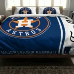 Customized Houston Astros Mlb Logo Bedding Set Best Selling