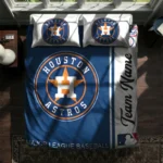 Customized Houston Astros Mlb Logo Bedding Set Best Selling