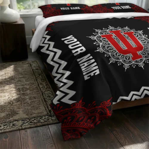 Customized Indiana Hoosiers Mandala Lacework Bedding Set Fashion Forward