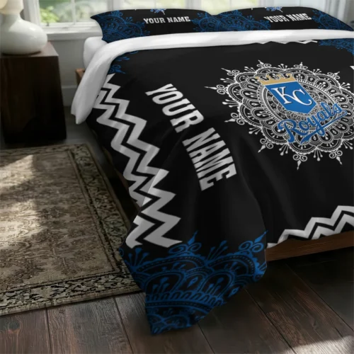 Customized Kansas City Royals Mandala Lacework Bedding Set Fashion Forward