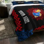 Customized Kansas Jayhawks Mandala Lacework Bedding Set Best Selling