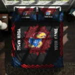 Customized Kansas Jayhawks Mandala Lacework Bedding Set Best Selling
