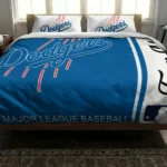 Customized Los Angeles Dodgers Mlb Logo Bedding Set Best Selling