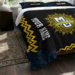 Customized Marquette Golden Eagles Mandala Lacework Bedding Set Best Selling