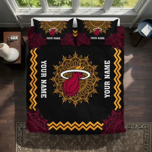 Customized Miami Heat Mandala Lacework Bedding Set Best Selling