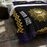 Customized Minnesota Vikings Mandala Lacework Bedding Set Best Selling