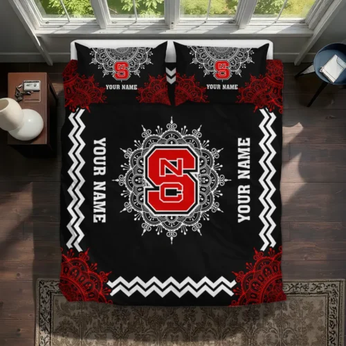 Customized Nc State Wolfpack Mandala Lacework Bedding Set Best Selling