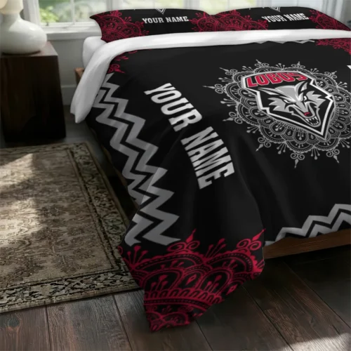 Customized New Mexico Lobos Mandala Lacework Bedding Set Fashion Forward