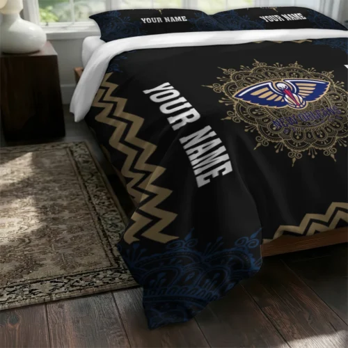 Customized New Orleans Pelicans Mandala Lacework Bedding Set Fashion Forward