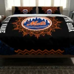 Customized New York Mets Mandala Lacework Bedding Set Best Selling