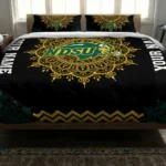 Customized North Dakota State Bison Mandala Lacework Bedding Set Best Selling