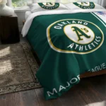 Customized Oakland Athletics Mlb Logo Bedding Set Best Selling