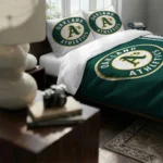 Customized Oakland Athletics Mlb Logo Bedding Set Best Selling