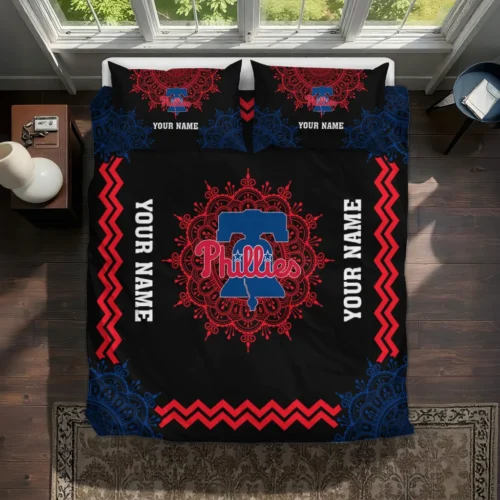 Customized Philadelphia Phillies Mandala Lacework Bedding Set Best Selling