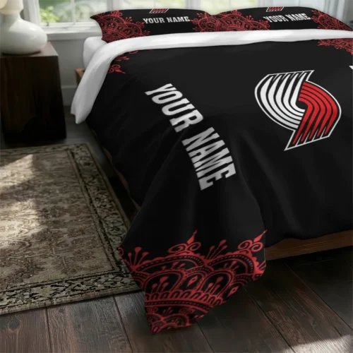 Customized Portland Trail Blazers Mandala Lacework Bedding Set Fashion Forward