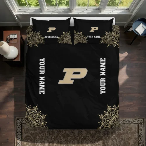 Customized Purdue Boilermakers Mandala Lacework Bedding Set Best Selling