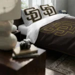 Customized San Diego Padres Mlb Logo Bedding Set Best Selling