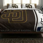Customized San Diego Padres Mlb Logo Bedding Set Best Selling